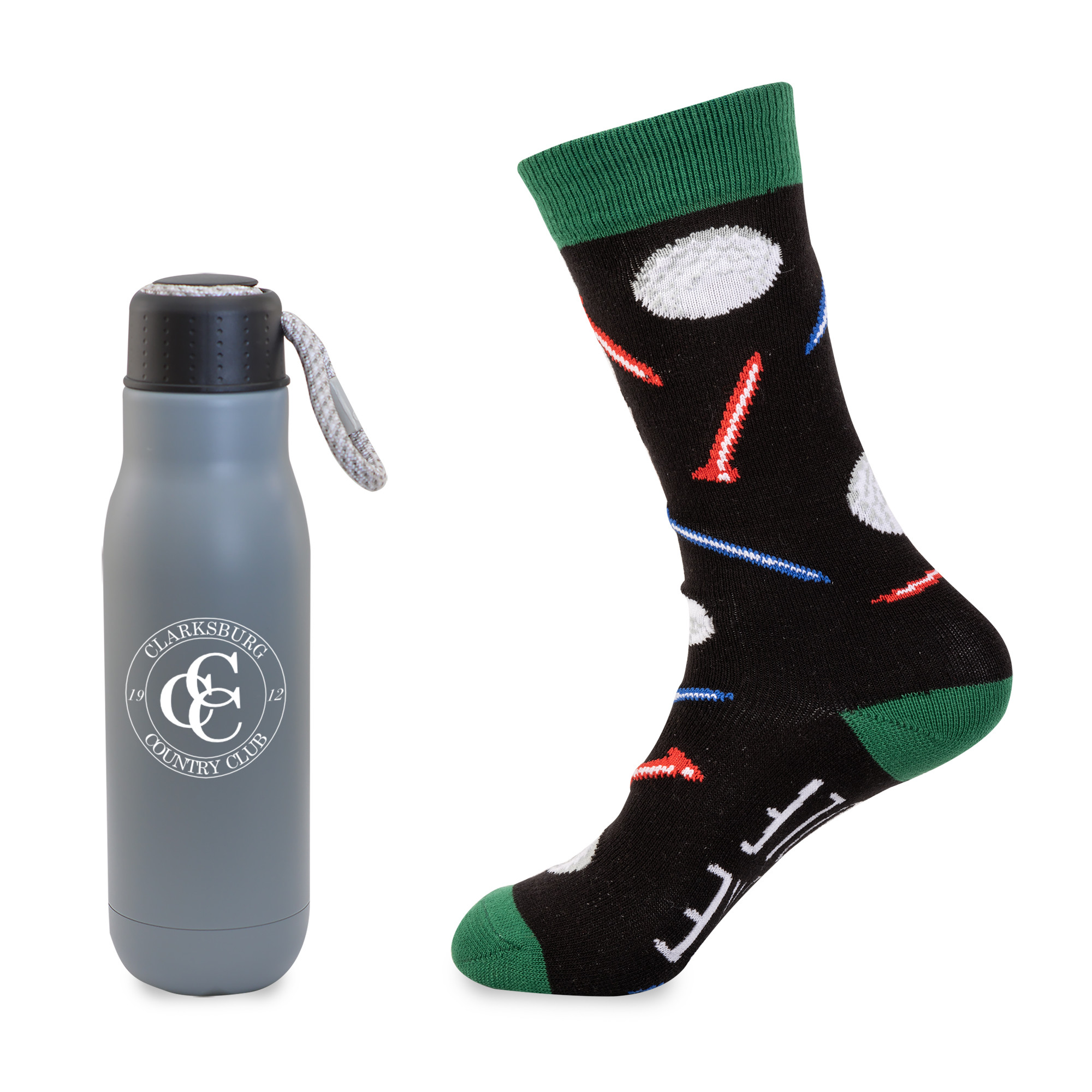 Less Work, More Golf Bottle Gift Set Product Image