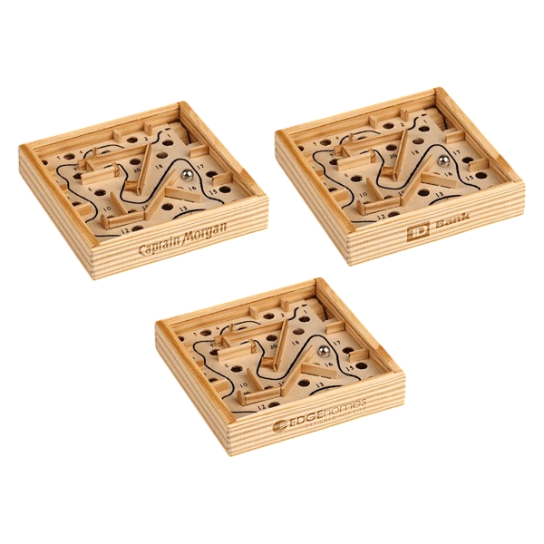 A-Mazing Wood Mini Maze Game Product Image