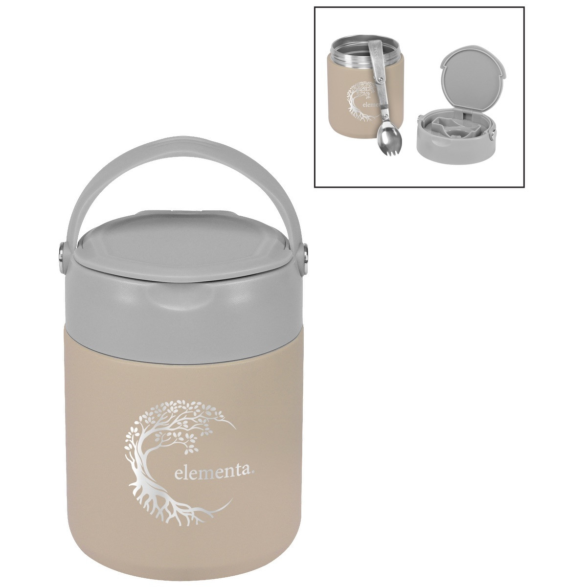 Urban Peak® Vacuum Food Jar with Spork - 20 oz. Product Image