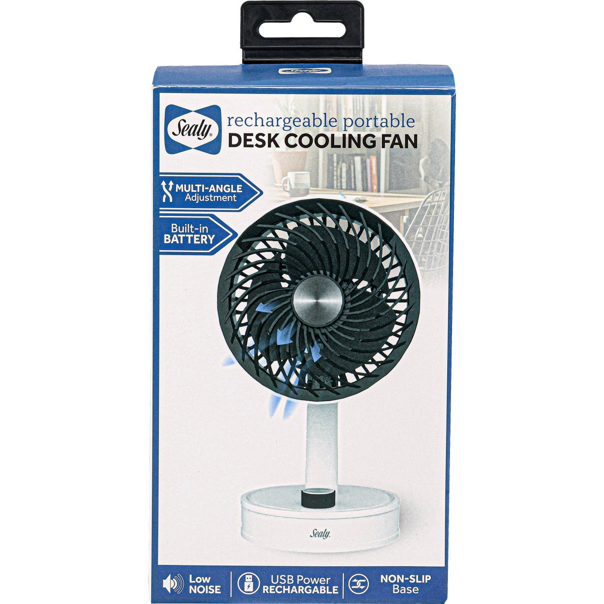 Sealy® Rechargeable Desk Cooling Fan Product Image