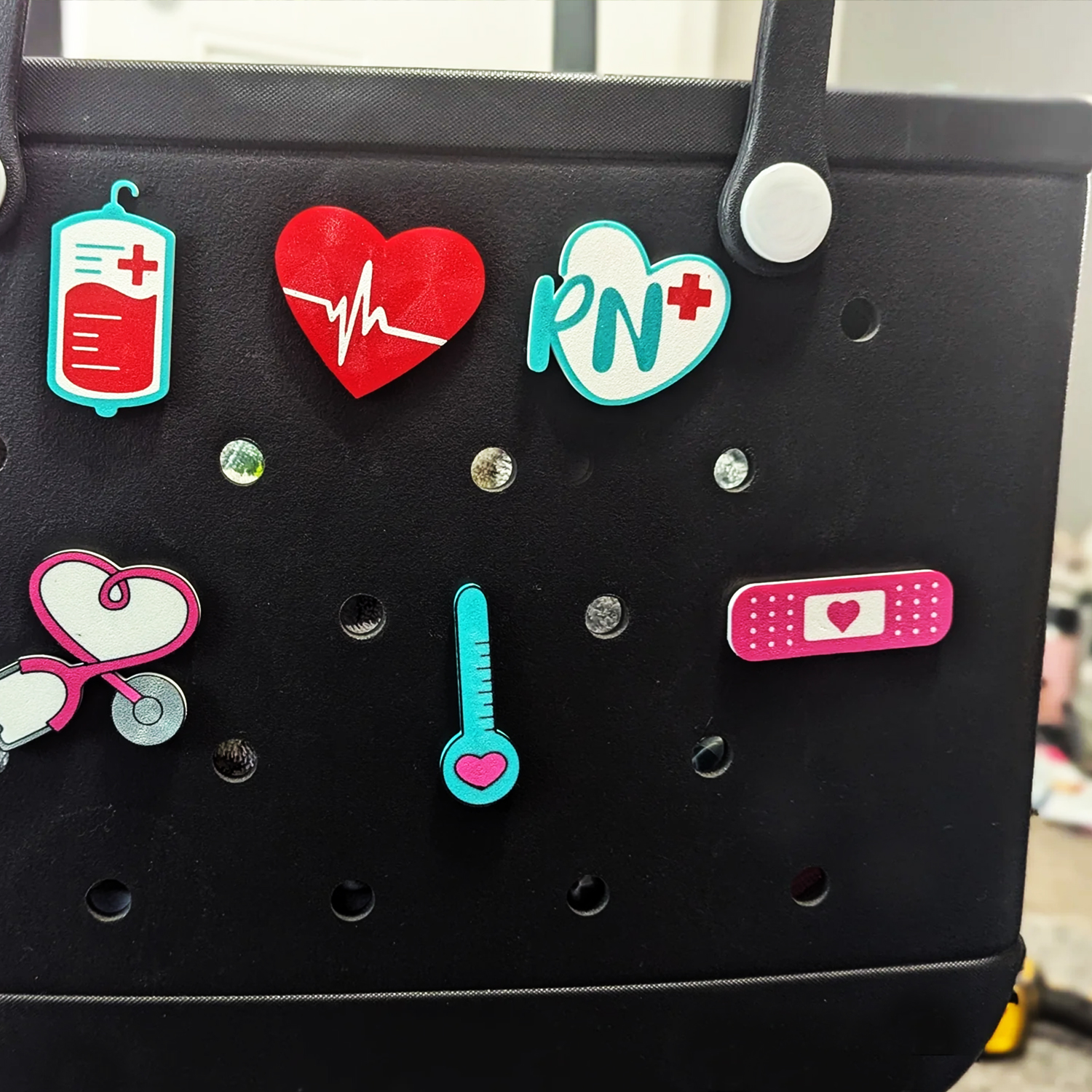 Custom Rubber Tote Charms Product Image