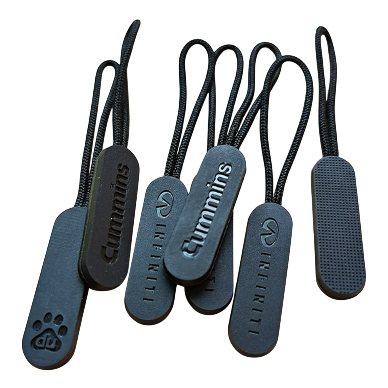 Custom Molded PVC Zipper Pulls Product Image