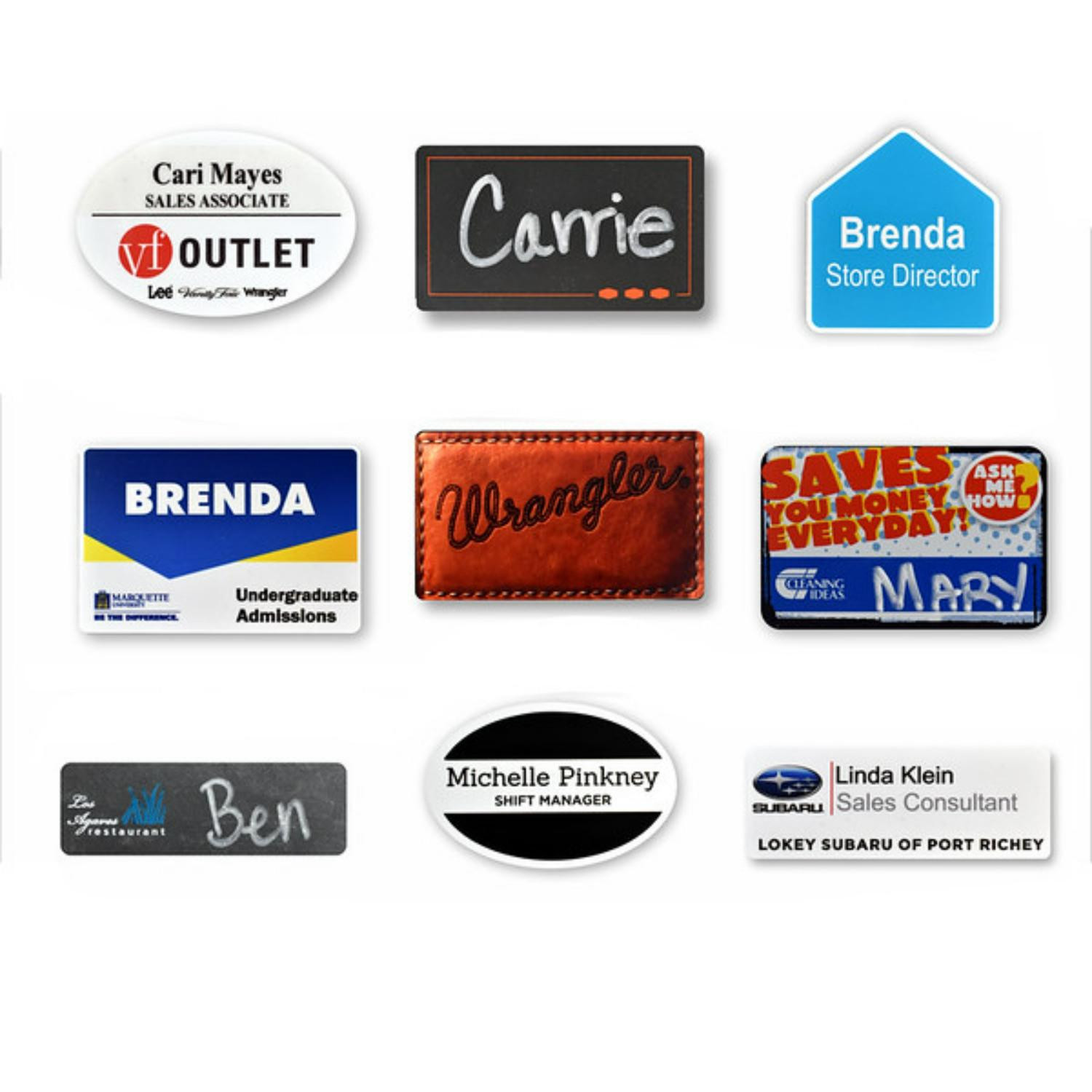 Custom Molded Magnetic Name Tag Lapel Pin Product Image