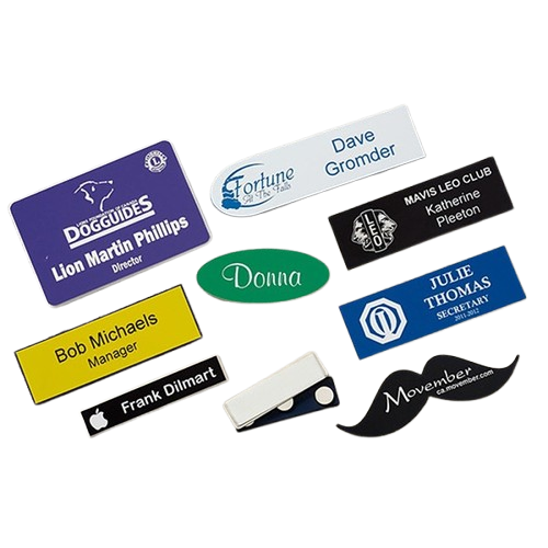 Custom Shaped Magnetic Name Tag Lapel Pin Product Image