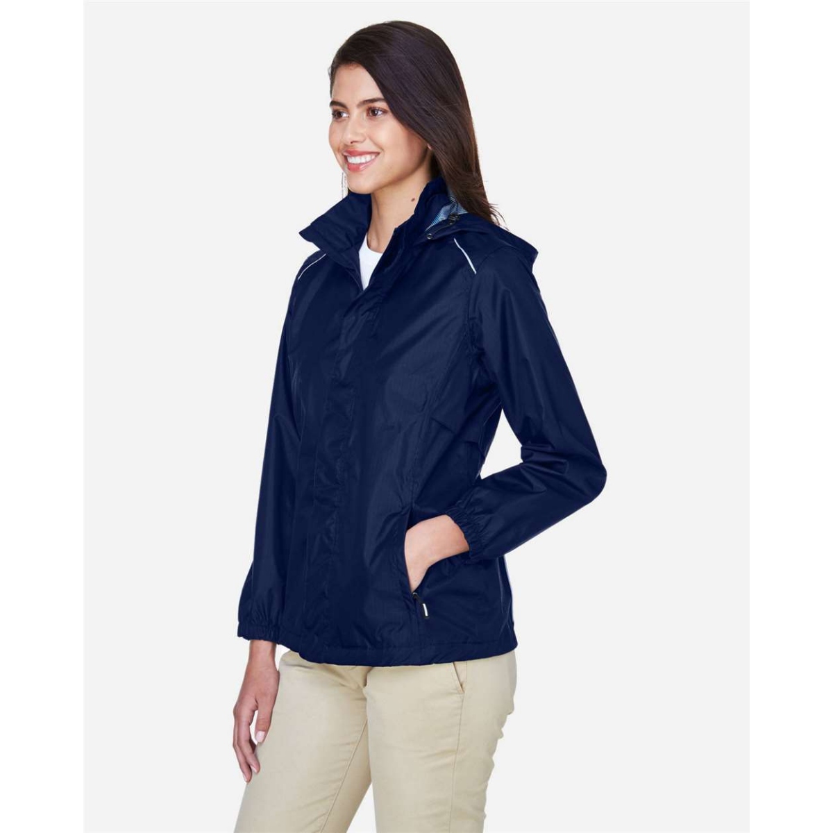 Core 365 Women's Climate Seam-Sealed Lightweight Variegated Ripstop Jacket Product Image