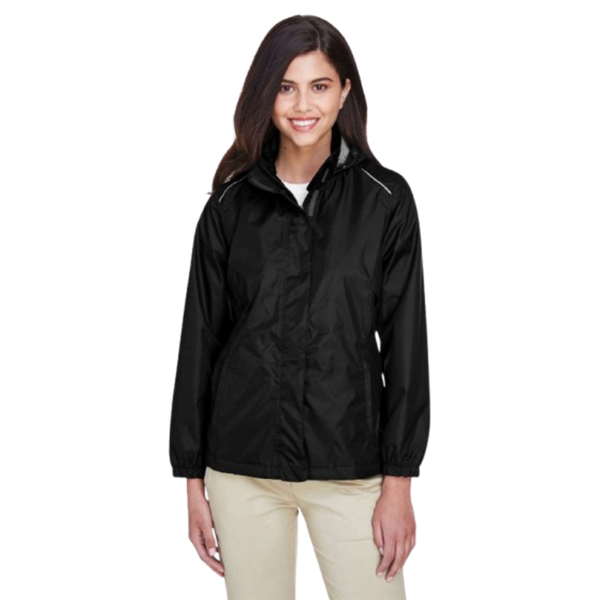Core 365 Women's Climate Seam-Sealed Lightweight Variegated Ripstop Jacket Product Image