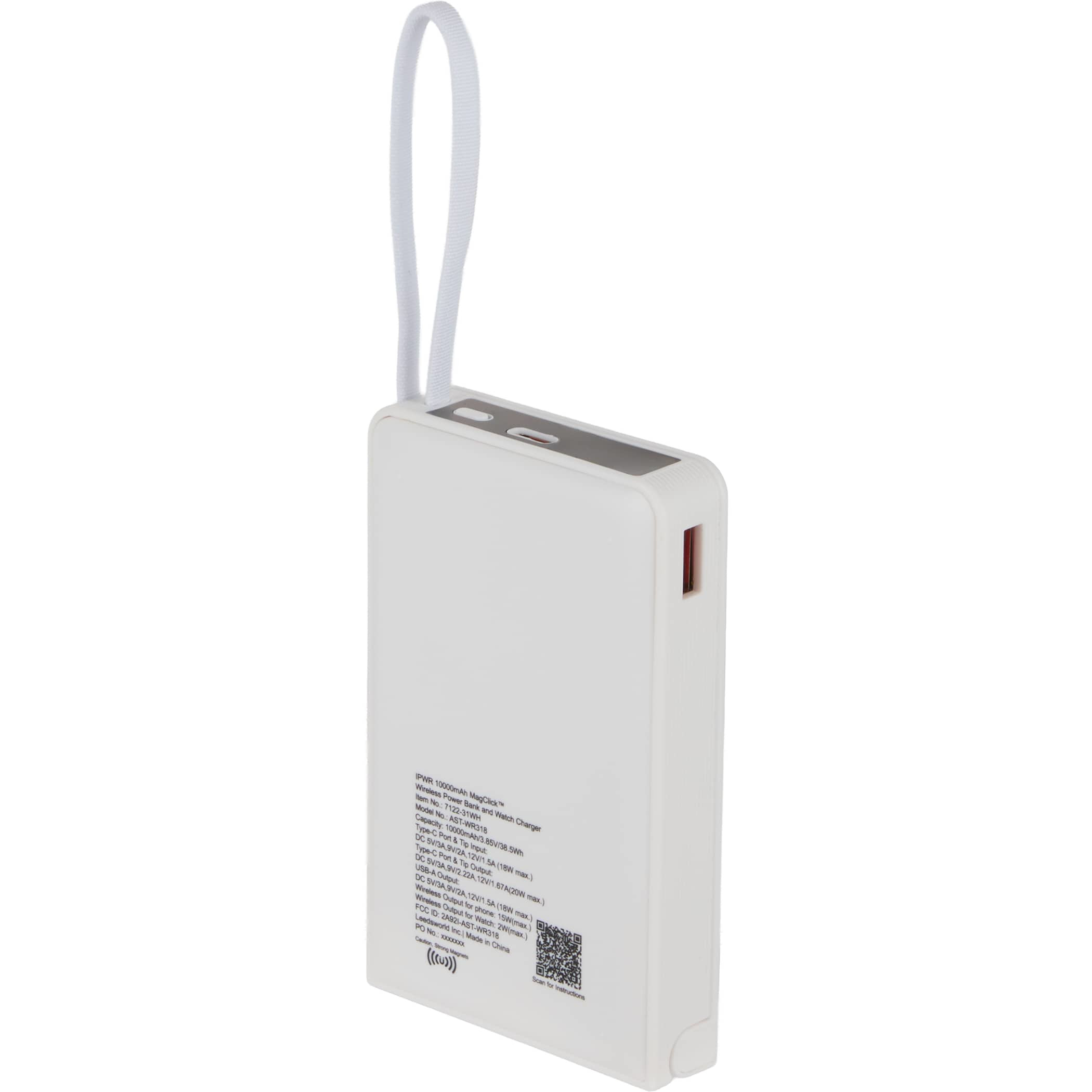 IPWR 10,000 mAh MagClick™ Wireless Power Bank and iWatch Charger Product Image