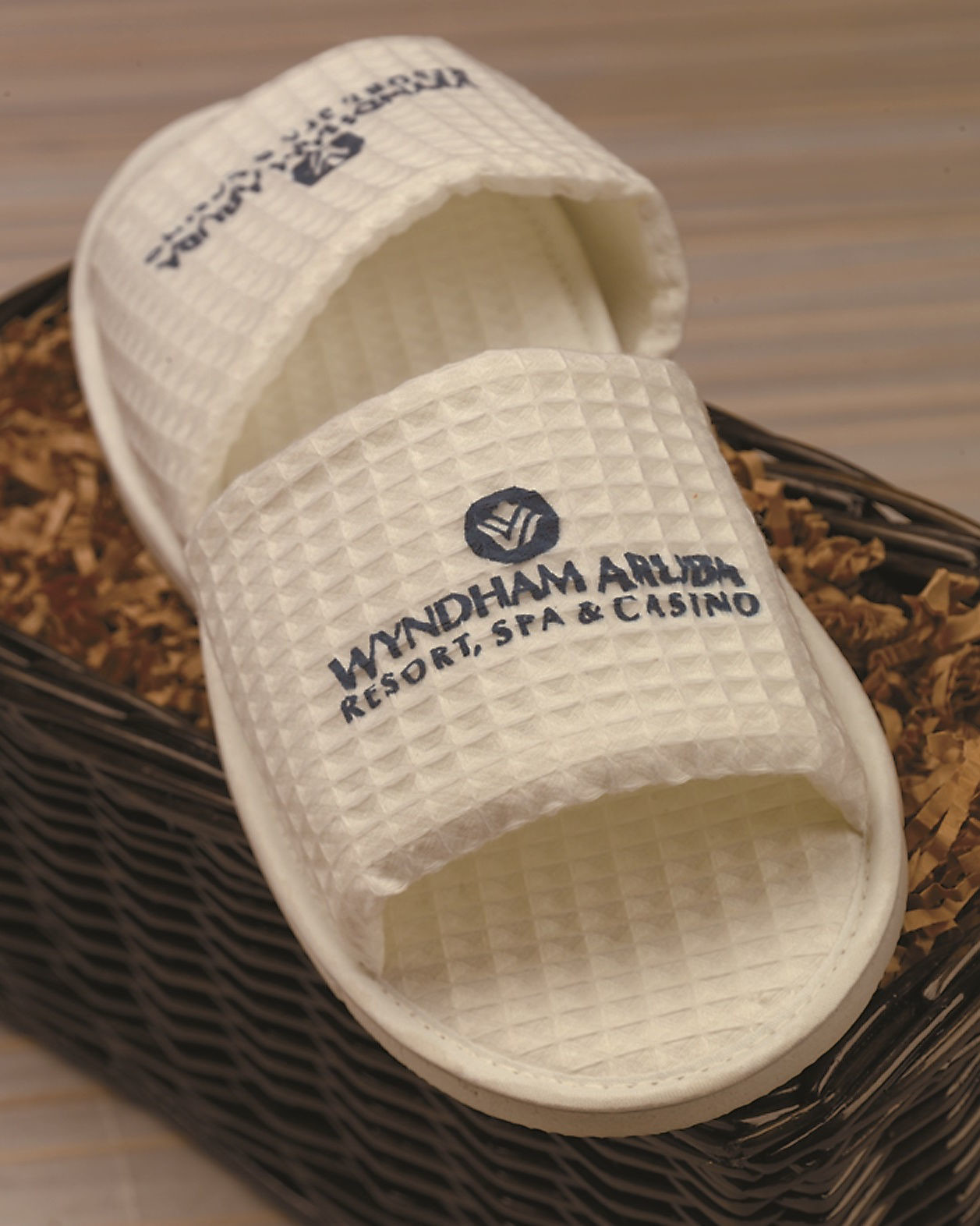 Waffle Weave Robe, Slippers & Card Gift Set Product Image