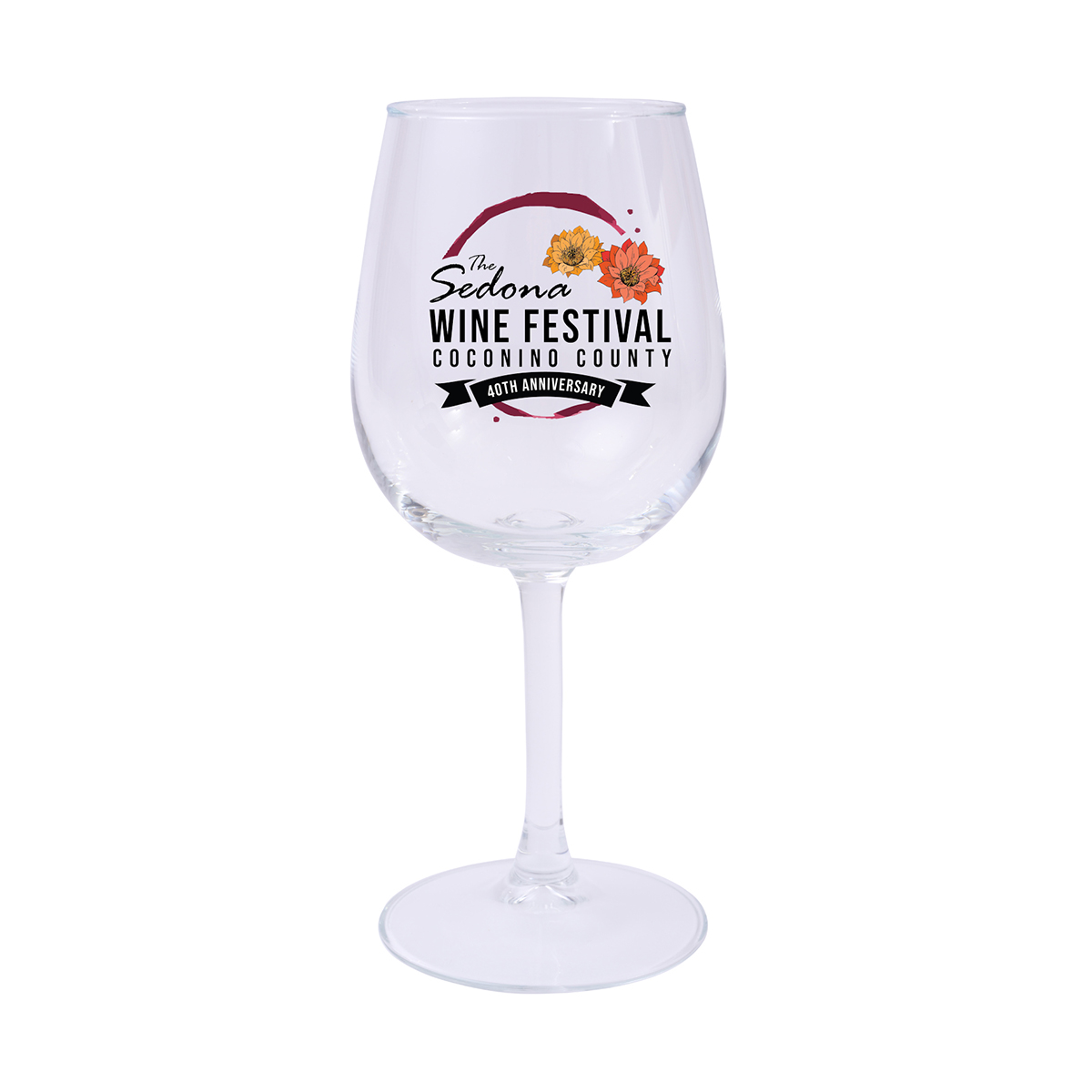 Full Color Wine Glass - 12 oz. Product Image
