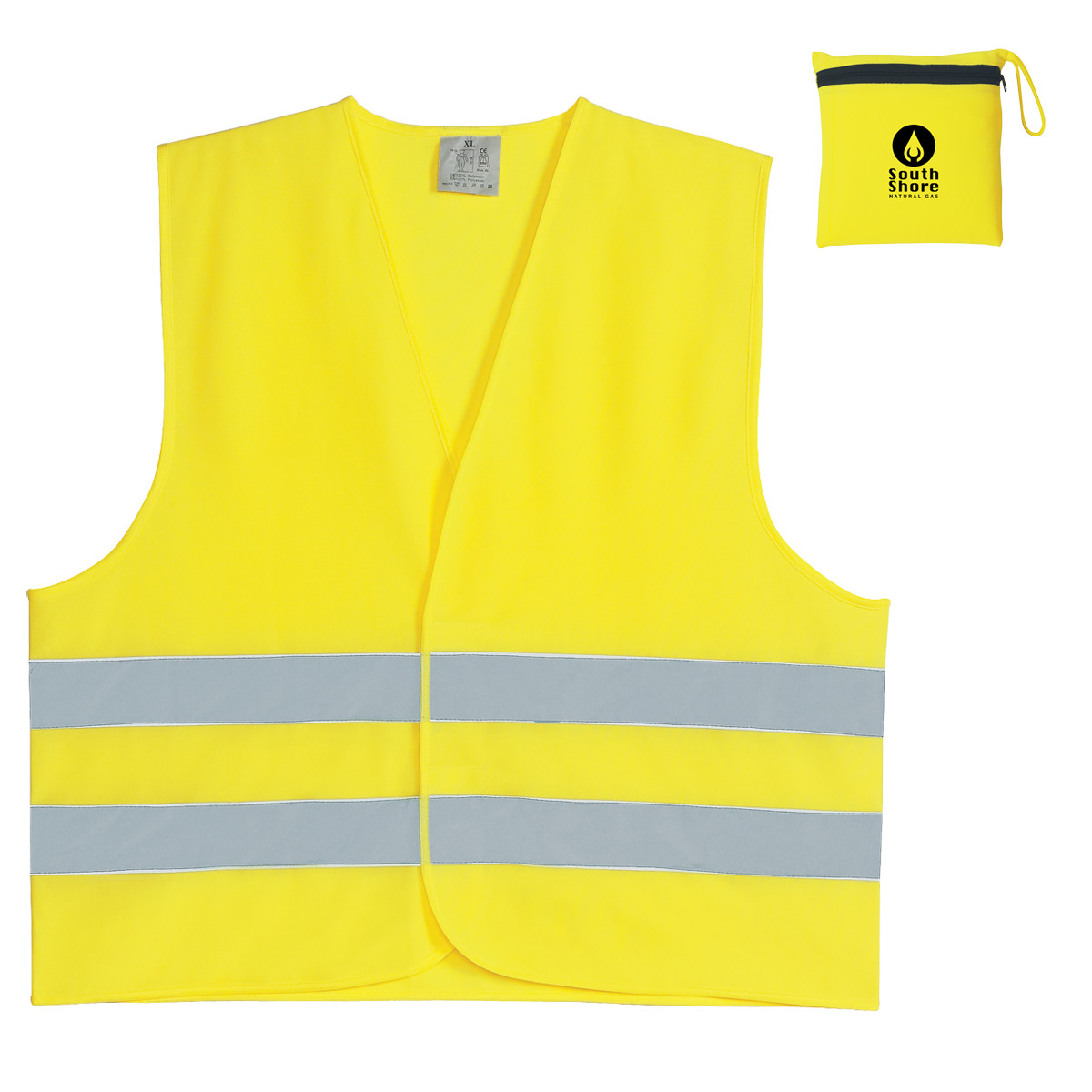 Reflective Safety Vest in Zippered Pouch Product Image