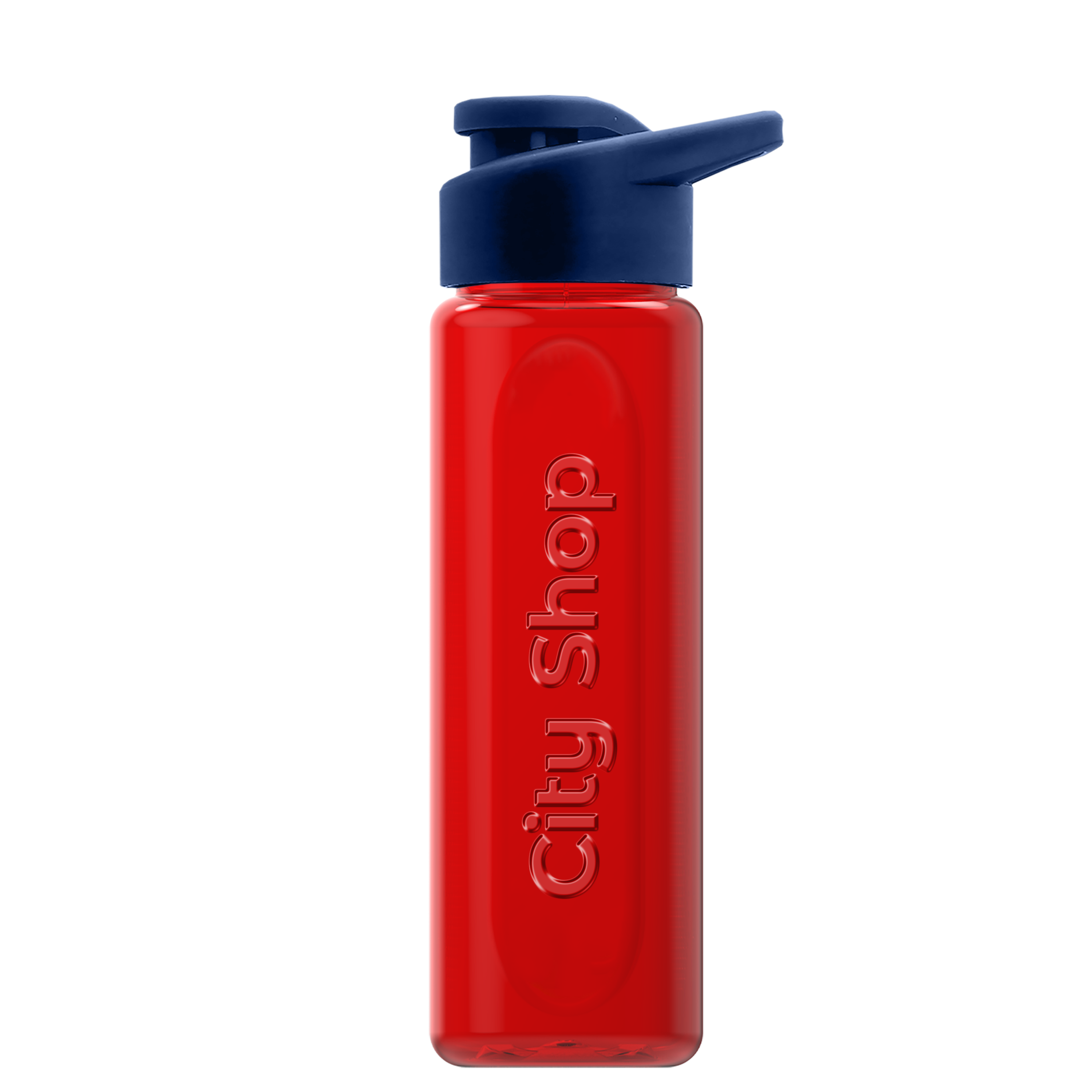Boss Embossed RPET Bottle with Drink-Thru Lid - 26 oz. Product Image