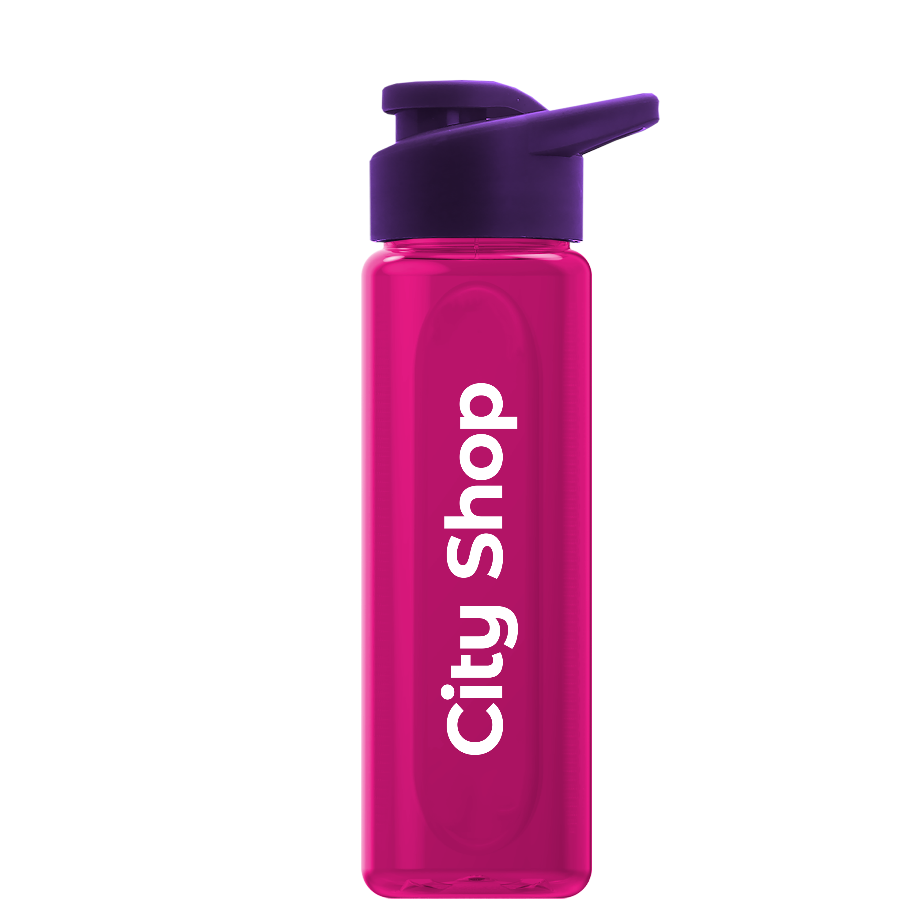Boss Embossed RPET Bottle with Drink-Thru Lid - 26 oz. Product Image