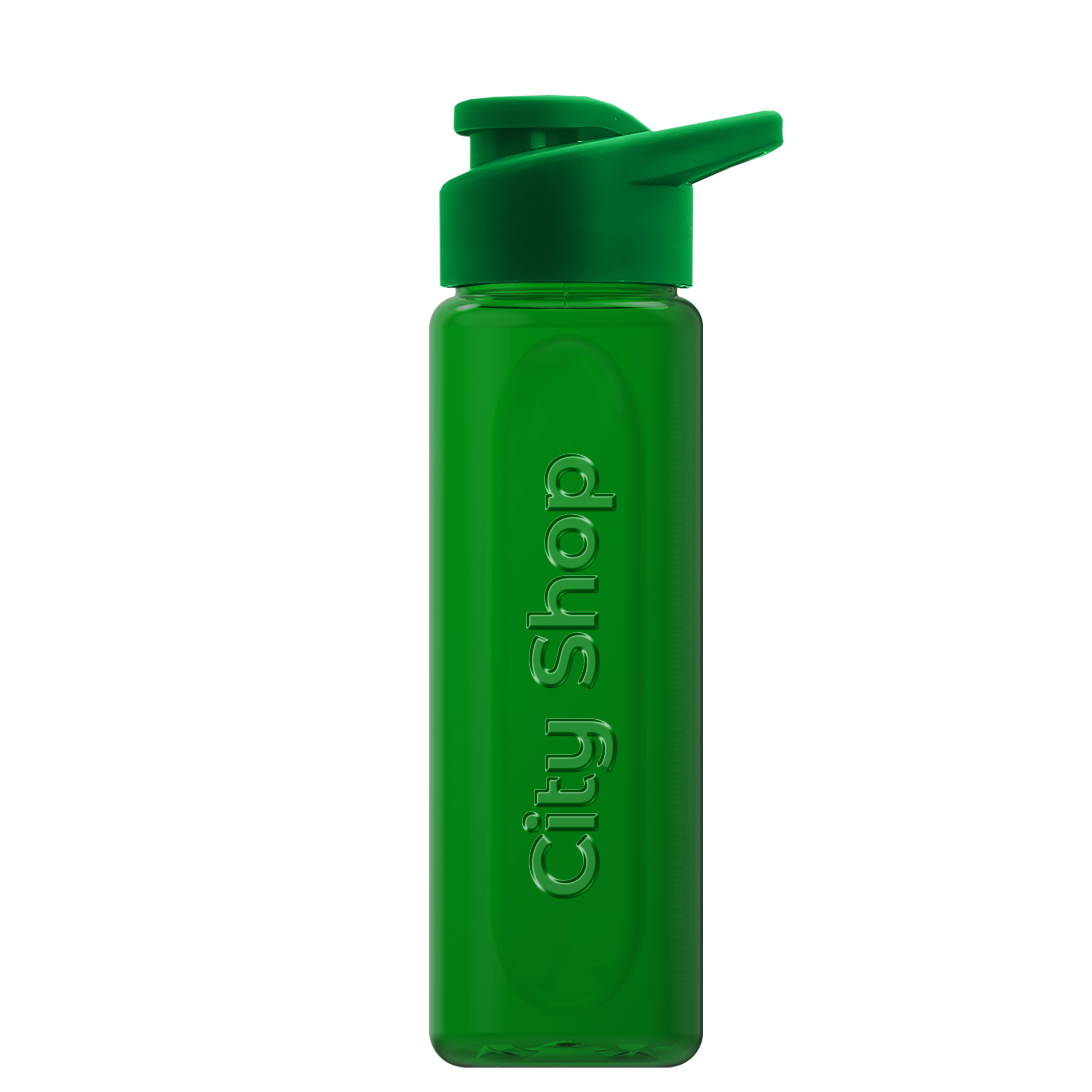 Boss Embossed RPET Bottle with Drink-Thru Lid - 26 oz. Product Image