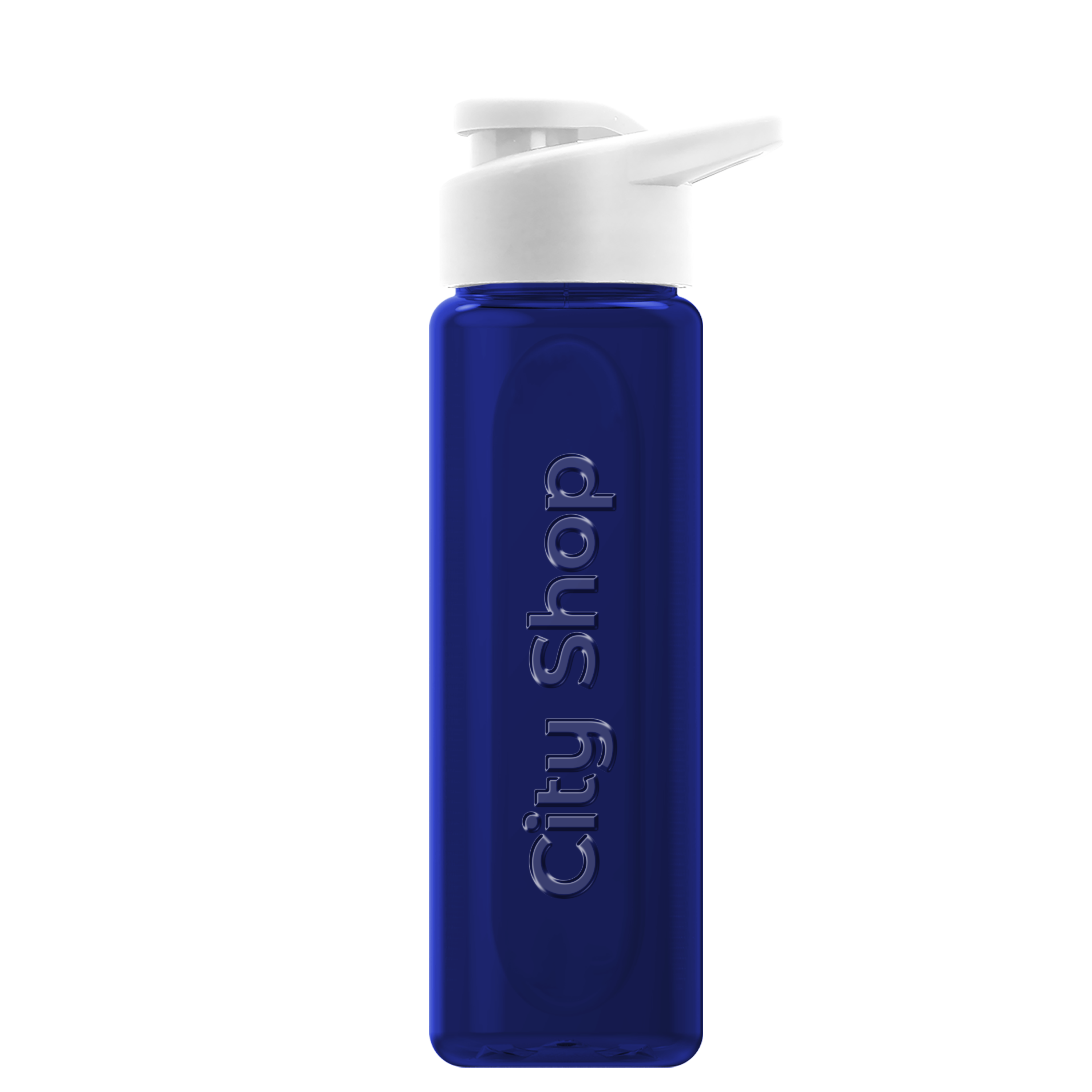 Boss Embossed RPET Bottle with Drink-Thru Lid - 26 oz. Product Image
