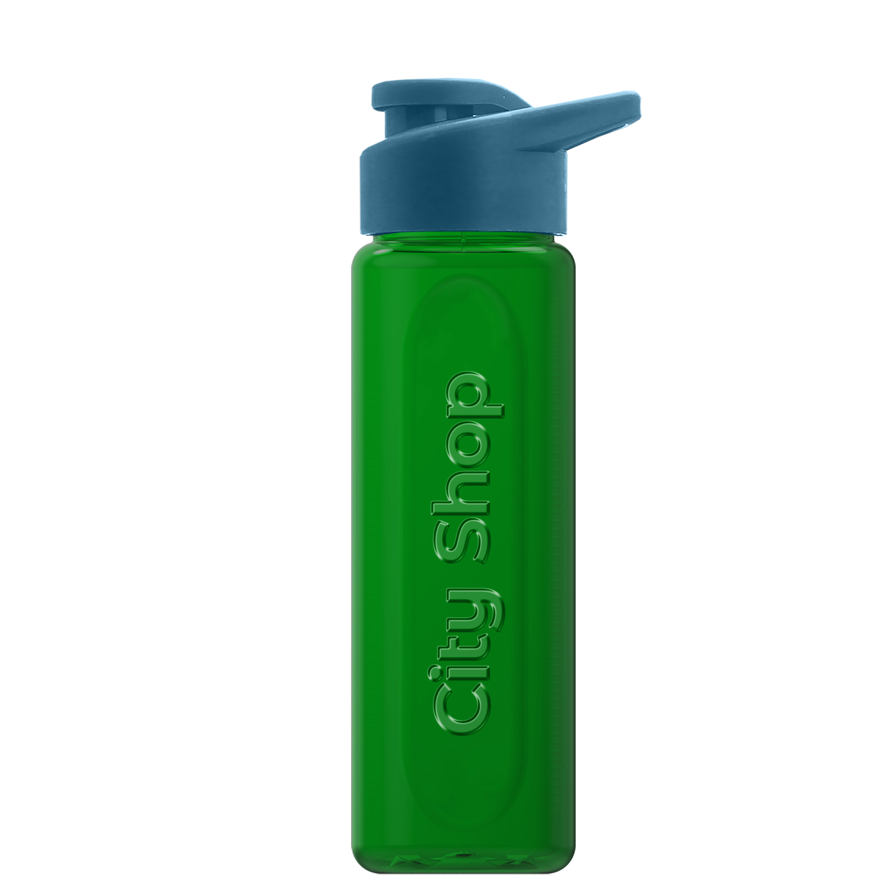 Boss Embossed RPET Bottle with Drink-Thru Lid - 26 oz. Product Image