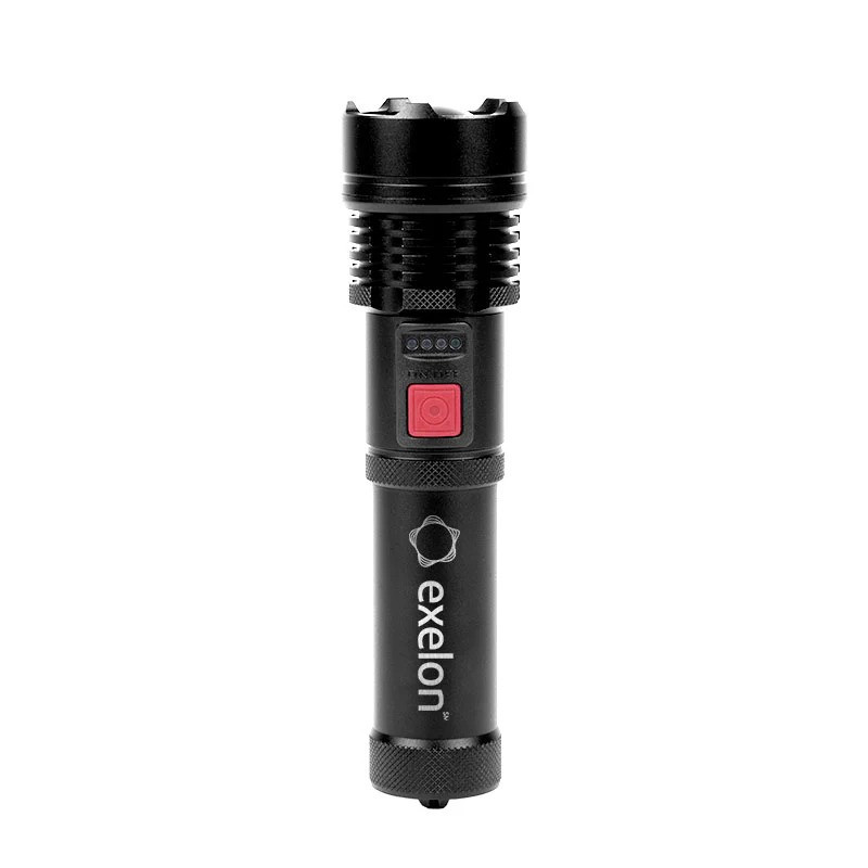 800 Lumen Metal Flashlight with 1,500mAh Rechargeable Battery Product Image