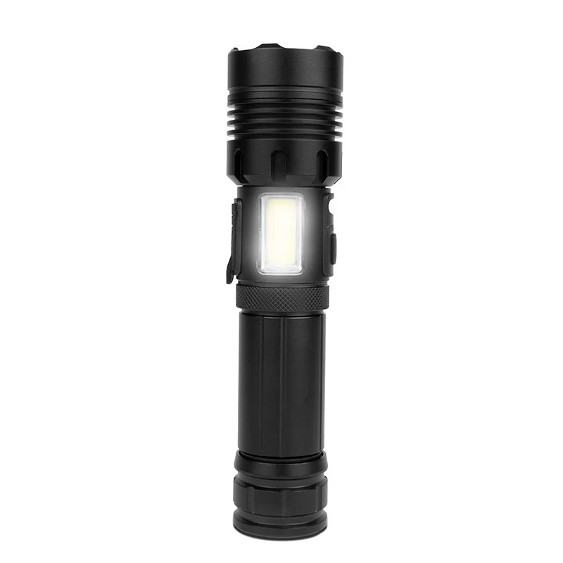 1,200 Lumen Metal Flashlight with 2,000mAh Rechargeable Battery Product Image