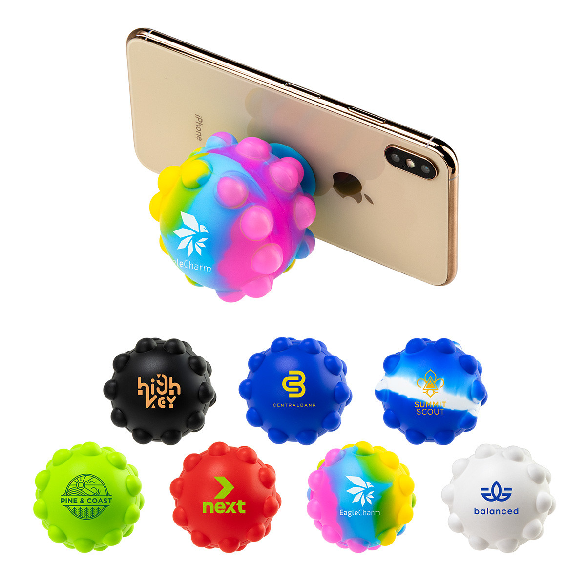 Push Pop Ball Suction Cup Phone Stand Product Image