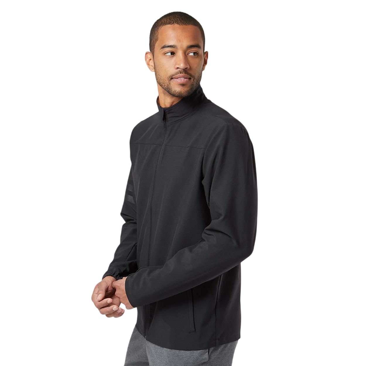 adidas Men's Wind Resistant Full-Zip Jacket Product Image