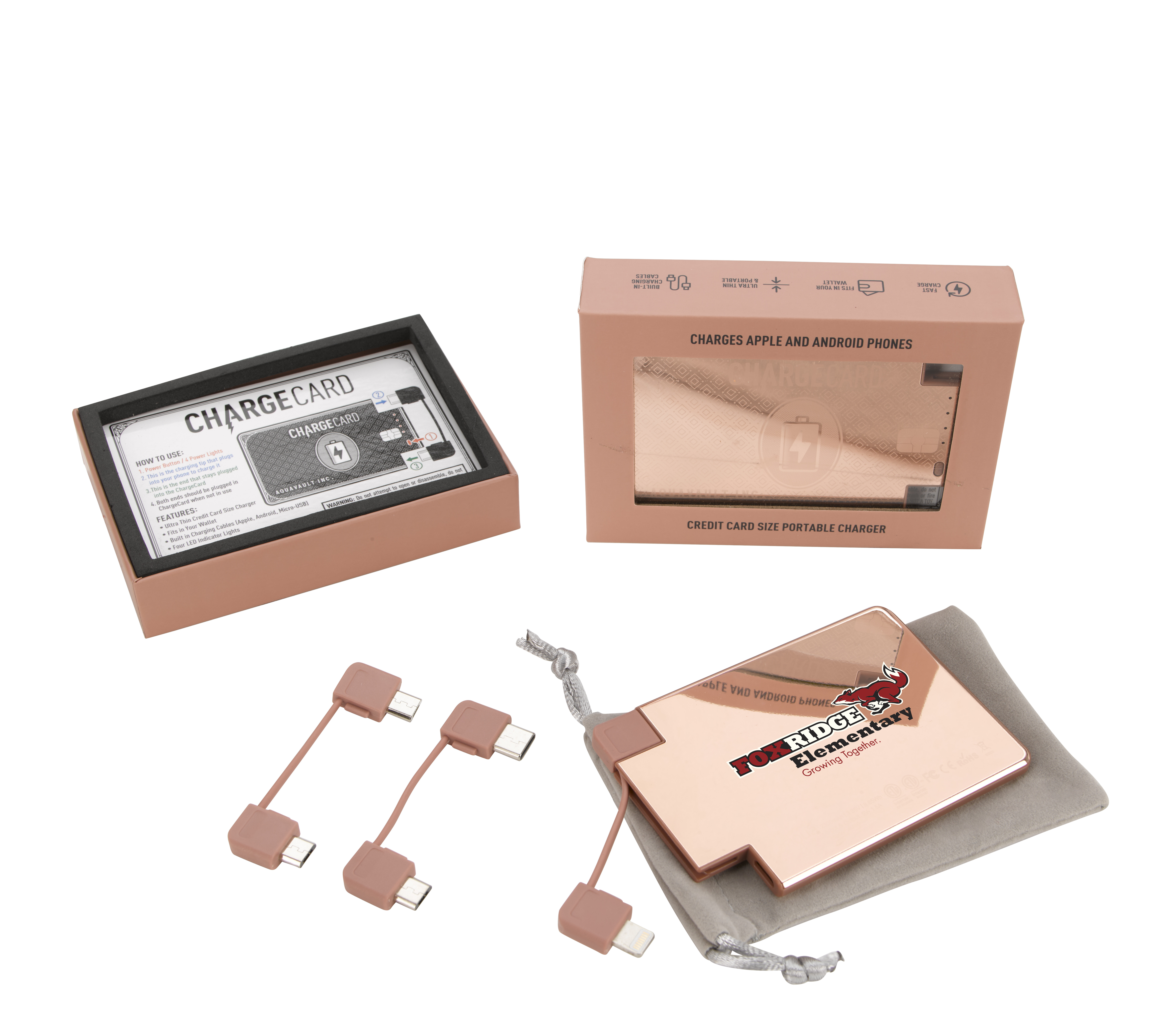 AquaVault® ChargeCard 2,300 mAh Power Bank Product Image