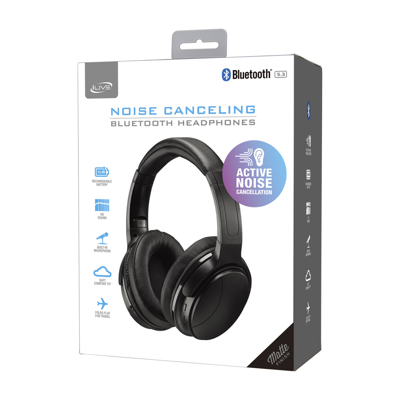 iLive™ Active Noise Cancellation Bluetooth Headphones Product Image