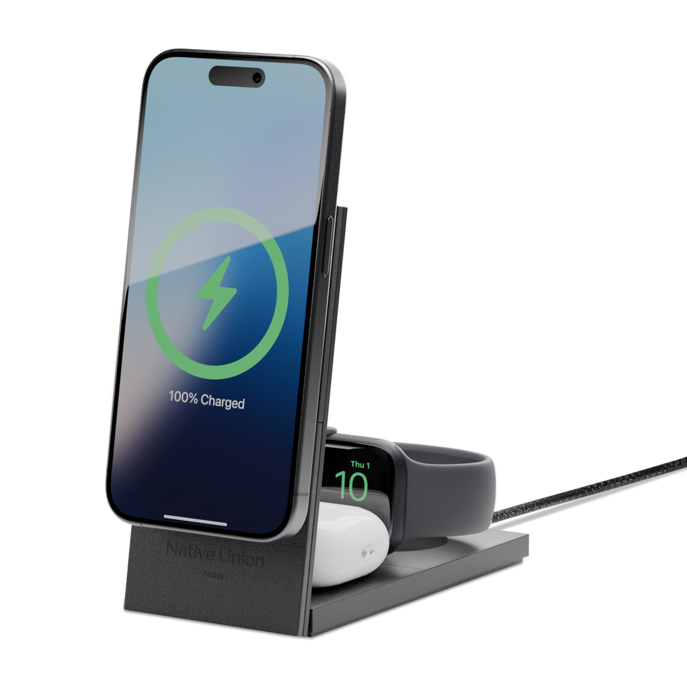 Native Union Rise 3-in-1 Qi2 Wireless Charger Product Image