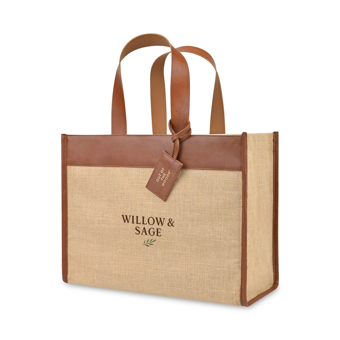 Out of The Woods® Jute Trim Box Tote Product Image