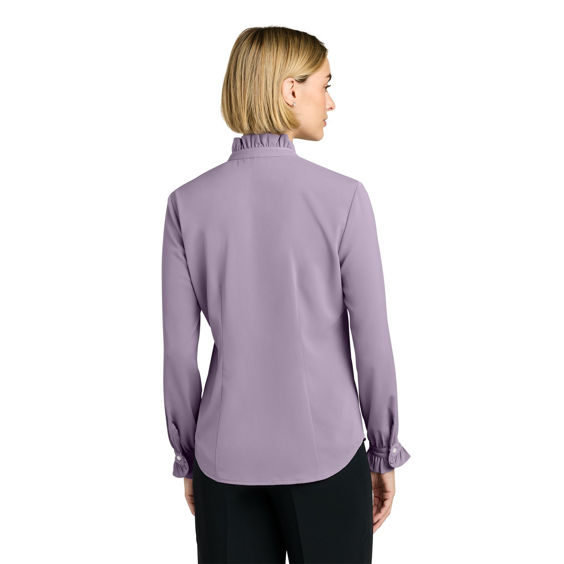 Brooks Brothers® Women’s Long Sleeve Ruffle Collar Blouse Product Image