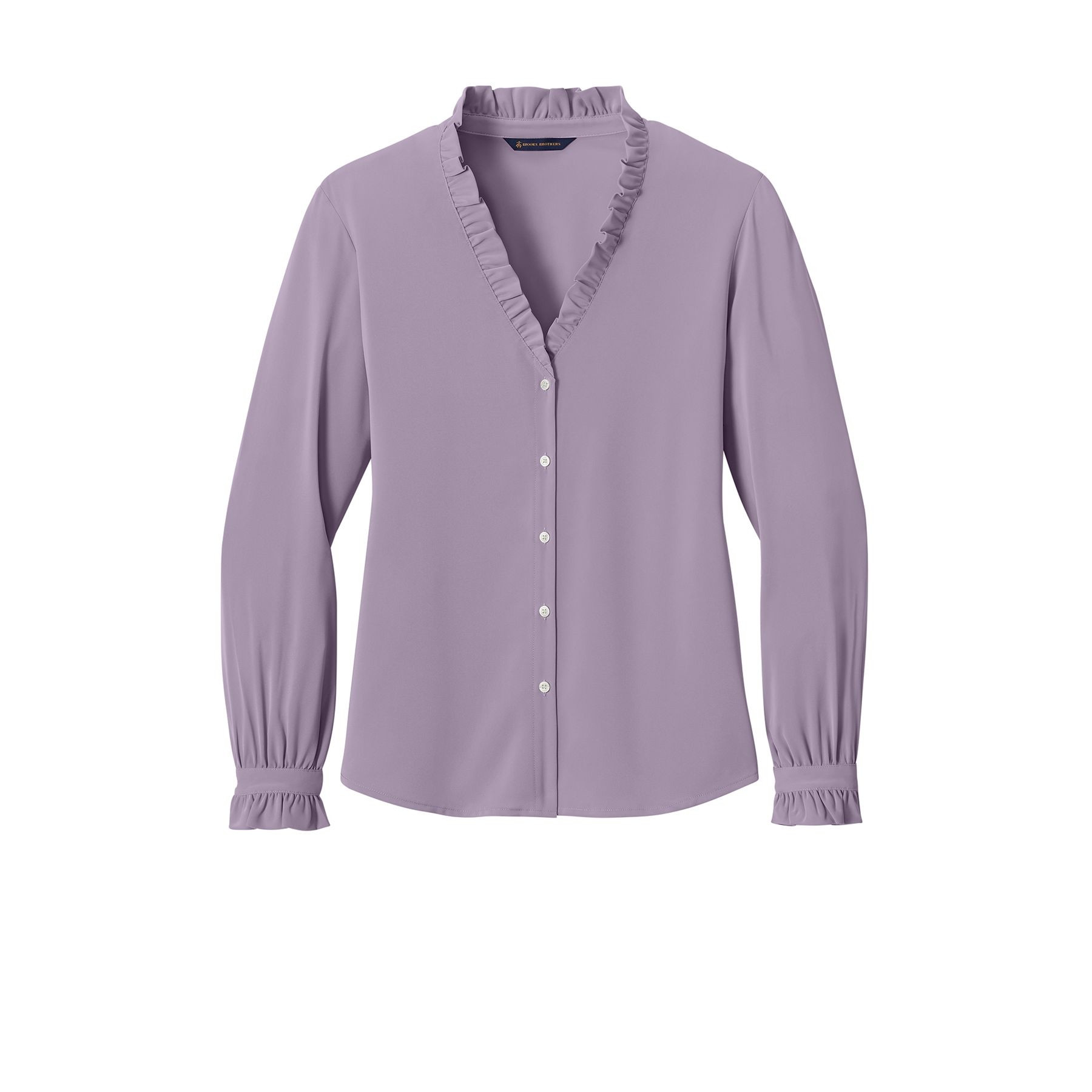 Brooks Brothers® Women’s Long Sleeve Ruffle Collar Blouse Product Image