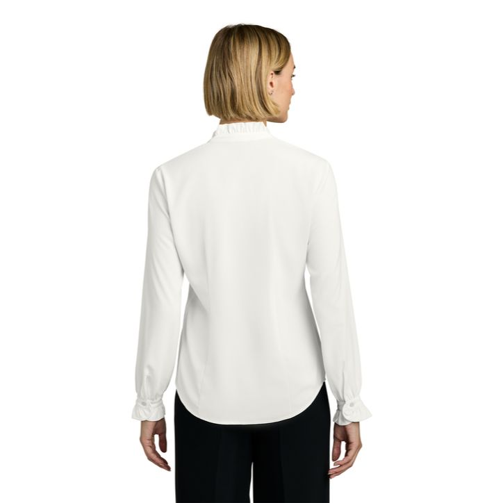 Brooks Brothers® Women’s Long Sleeve Ruffle Collar Blouse Product Image