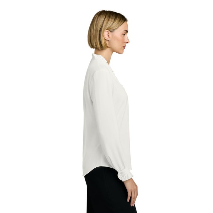 Brooks Brothers® Women’s Long Sleeve Ruffle Collar Blouse Product Image