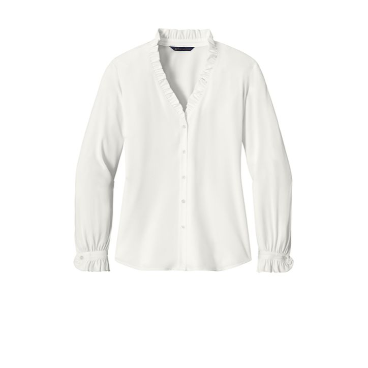 Brooks Brothers® Women’s Long Sleeve Ruffle Collar Blouse Product Image