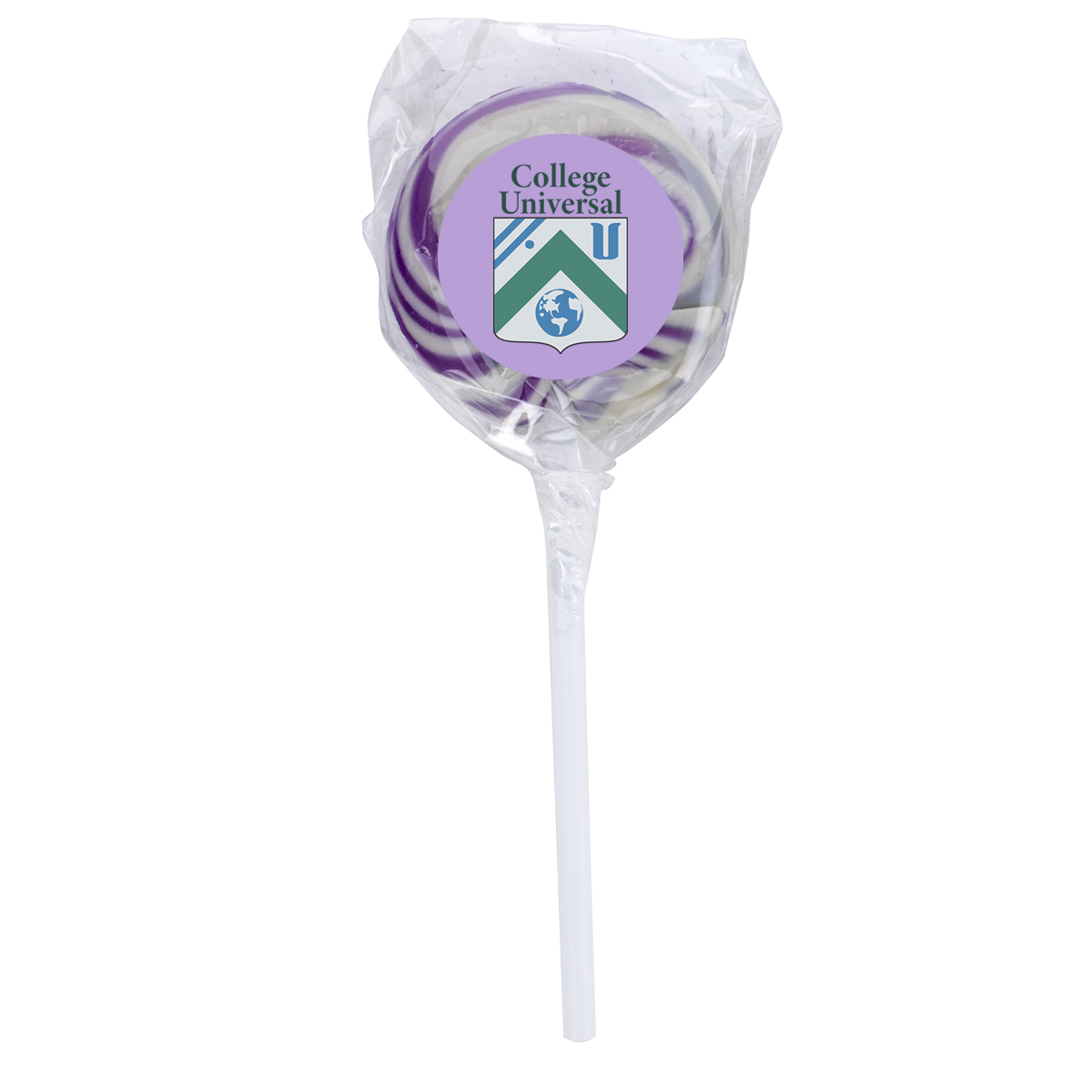 Swirl Lollipop with Round Label Product Image