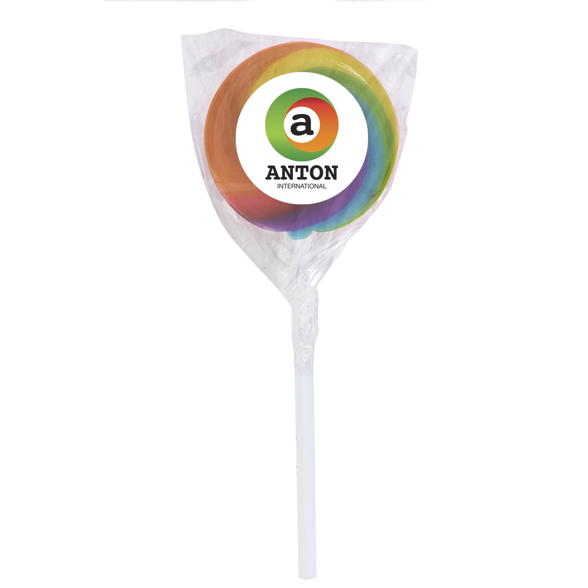 Swirl Lollipop with Round Label Product Image
