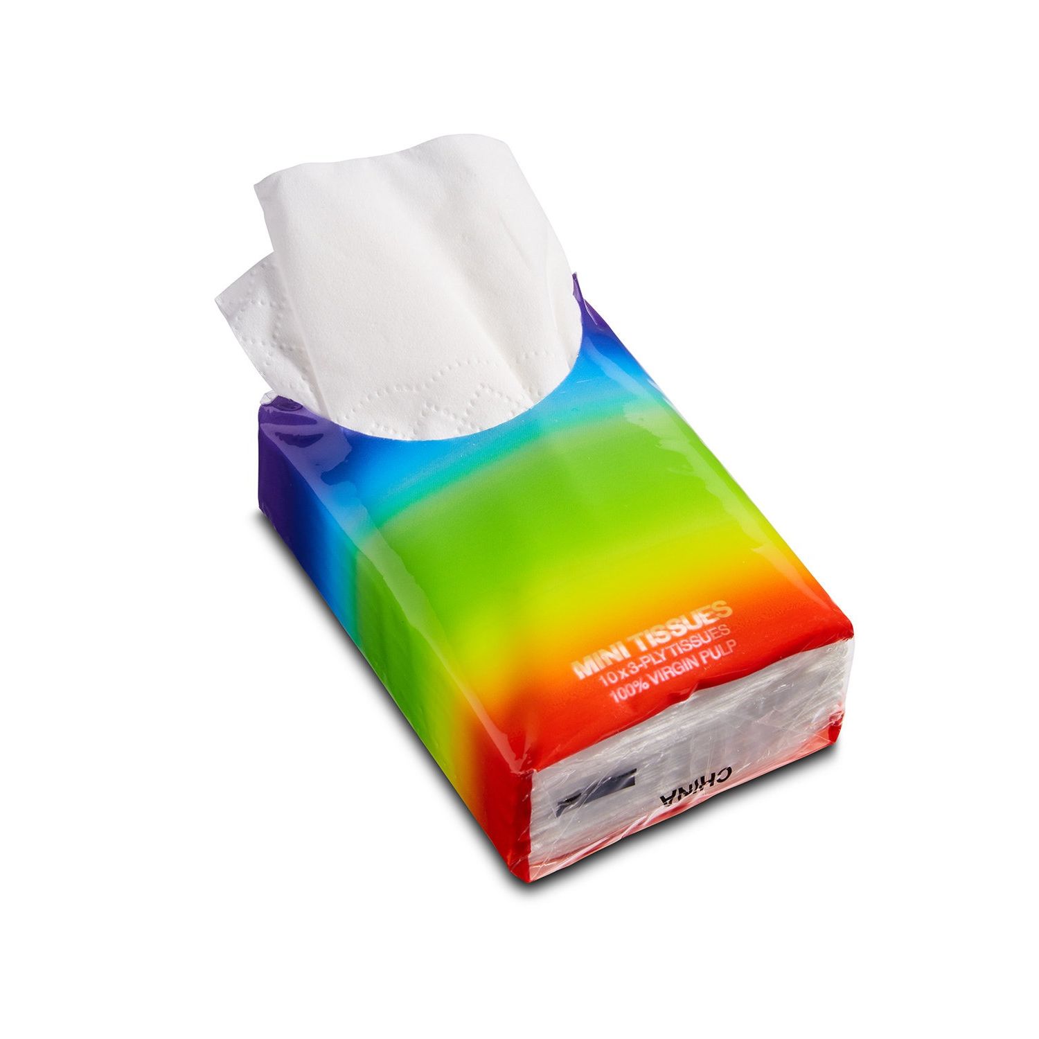 Rainbow Mini Tissue Packet Product Image