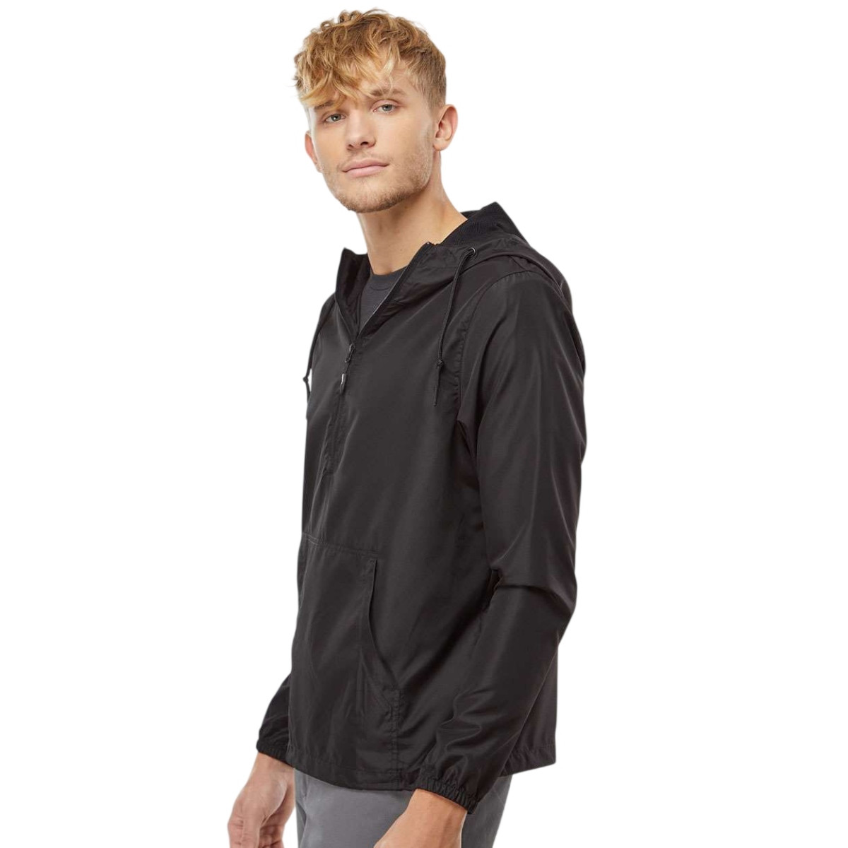 Independent Trading Co. Unisex Lightweight Quarter-Zip Windbreaker Pullover Jacket Product Image