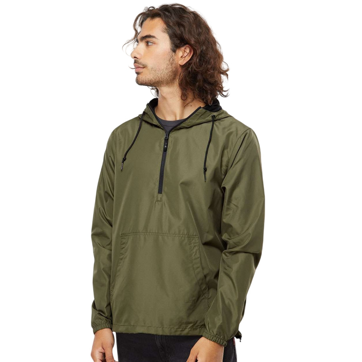 Independent Trading Co. Unisex Lightweight Quarter-Zip Windbreaker Pullover Jacket Product Image