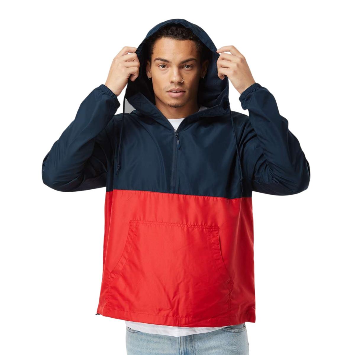 Independent Trading Co. Unisex Lightweight Quarter-Zip Windbreaker Pullover Jacket Product Image