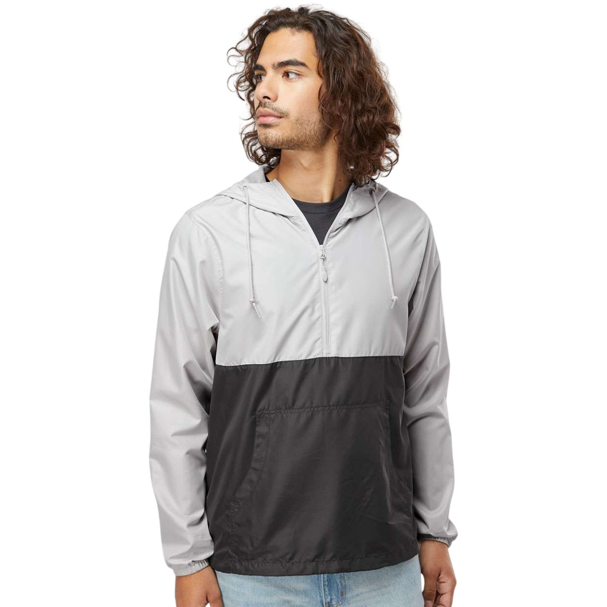 Independent Trading Co. Unisex Lightweight Quarter-Zip Windbreaker Pullover Jacket Product Image