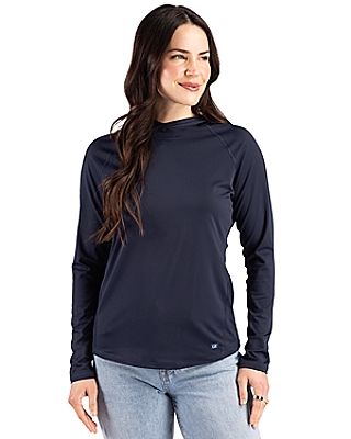 Cutter & Buck® Women's Prospect Recycled Featherlight Stretch Hooded Pullover Product Image