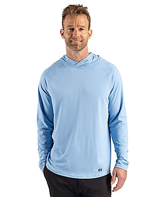 Cutter & Buck® Men's Prospect Recycled Featherlight Stretch Hooded Pullover Product Image