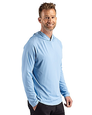 Cutter & Buck® Men's Prospect Recycled Featherlight Stretch Hooded Pullover Product Image