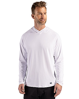 Cutter & Buck® Men's Prospect Recycled Featherlight Stretch Hooded Pullover Product Image