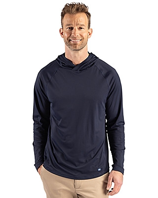 Cutter & Buck® Men's Prospect Recycled Featherlight Stretch Hooded Pullover Product Image