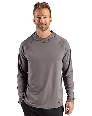 Cutter & Buck® Men's Prospect Recycled Featherlight Stretch Hooded Pullover Product Image