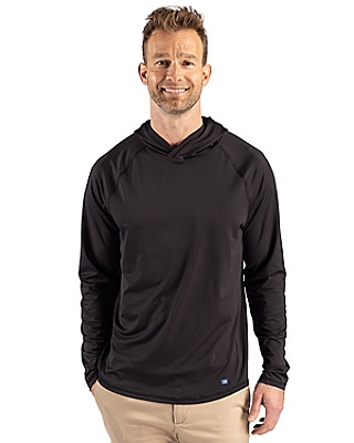 Cutter & Buck® Men's Prospect Recycled Featherlight Stretch Hooded Pullover Product Image