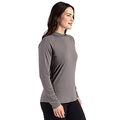 Cutter & Buck® Women's Prospect Recycled Featherlight Stretch Hooded Pullover Product Image