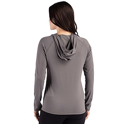 Cutter & Buck® Women's Prospect Recycled Featherlight Stretch Hooded Pullover Product Image