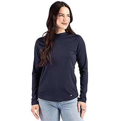 Cutter & Buck® Women's Prospect Recycled Featherlight Stretch Hooded Pullover Product Image