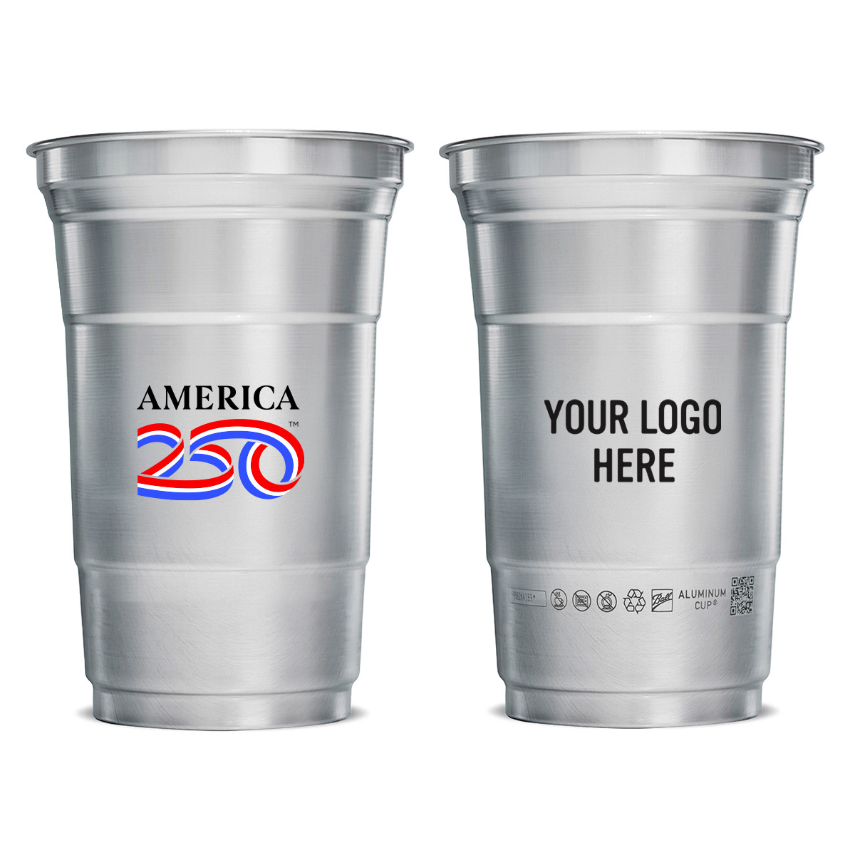 America250™ Top Cup by Ball™ Aluminum Cup - 20 oz. Product Image